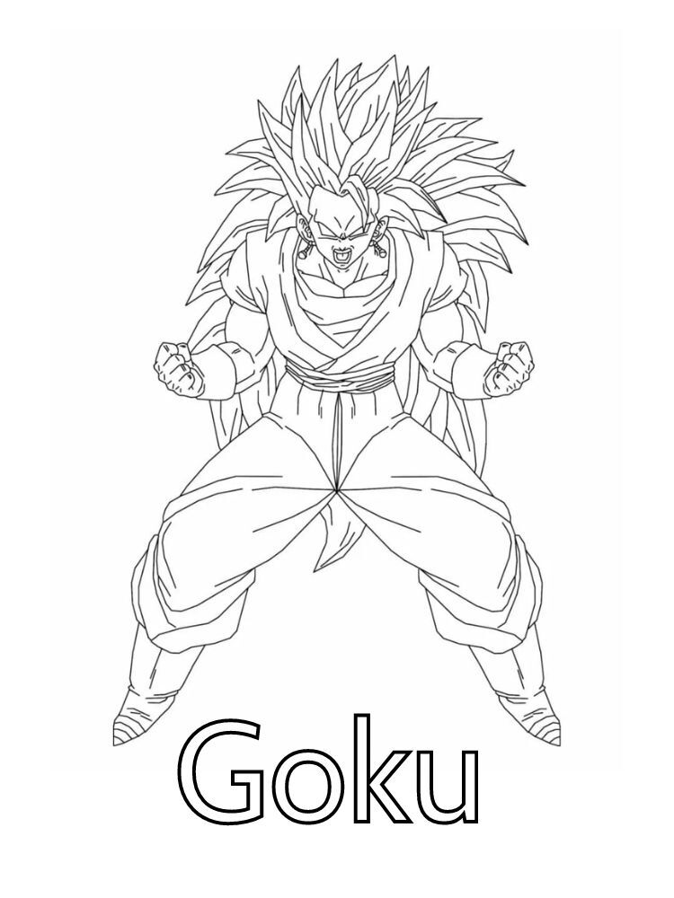 Dibujos para colorear e imprimir Goku