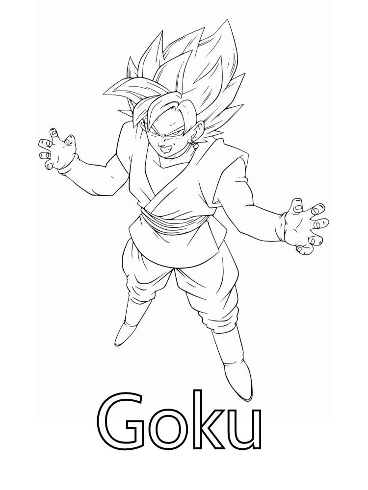 Dibujos para colorear e imprimir Goku