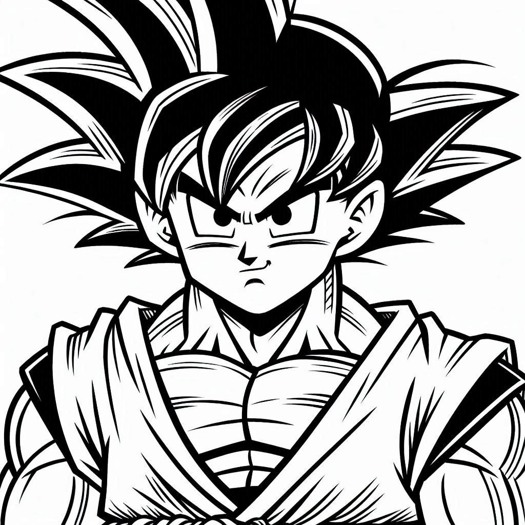 Dibujos para colorear e imprimir Goku