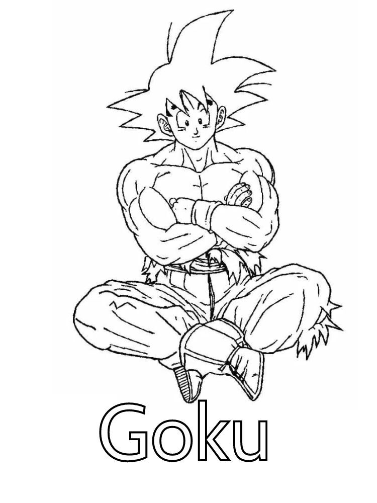 Dibujos para colorear e imprimir Goku