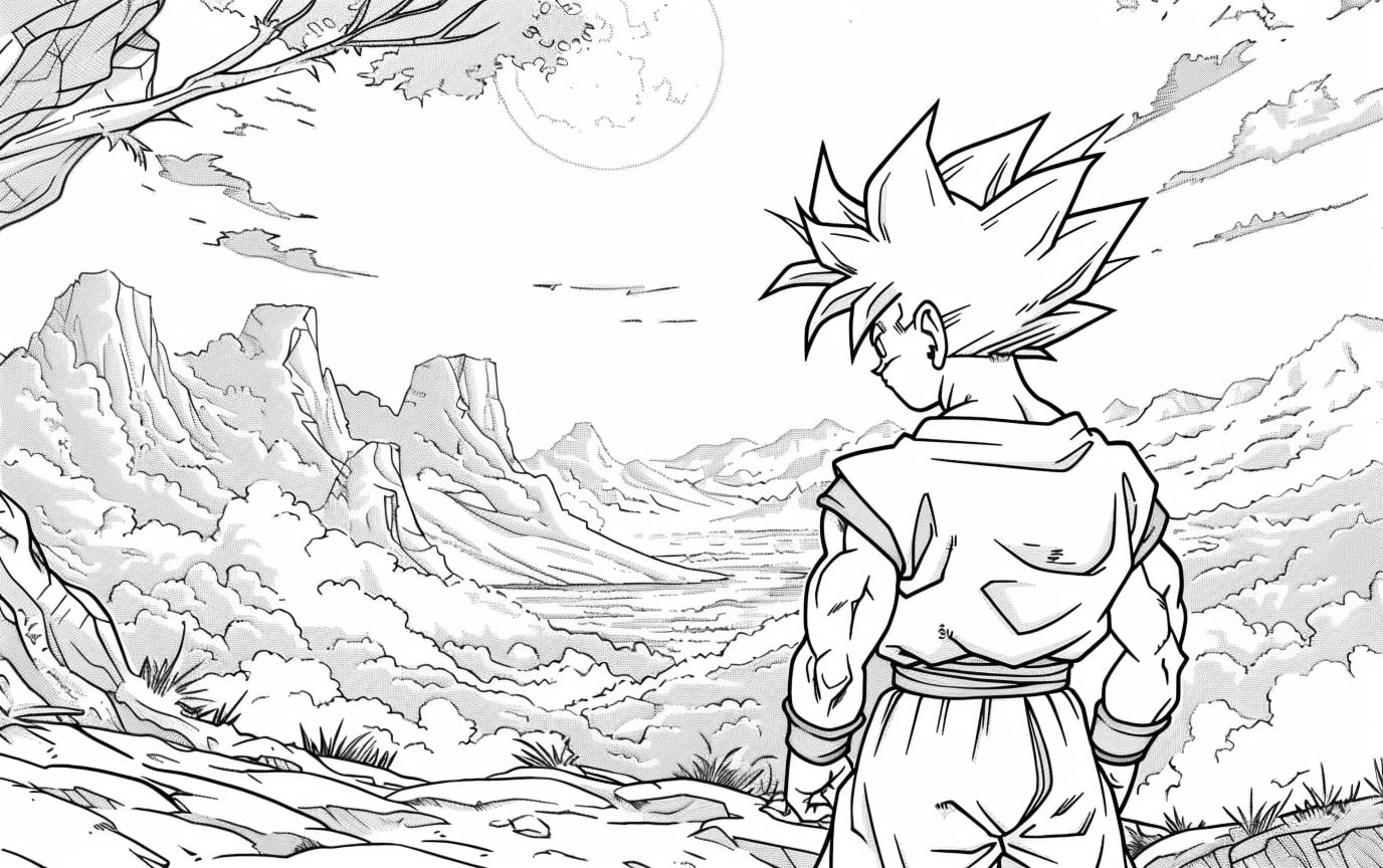 Dibujos para colorear e imprimir Goku