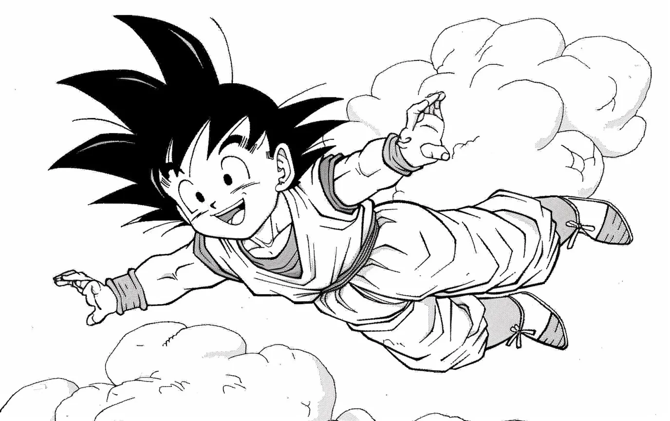 Dibujos para colorear e imprimir Goku