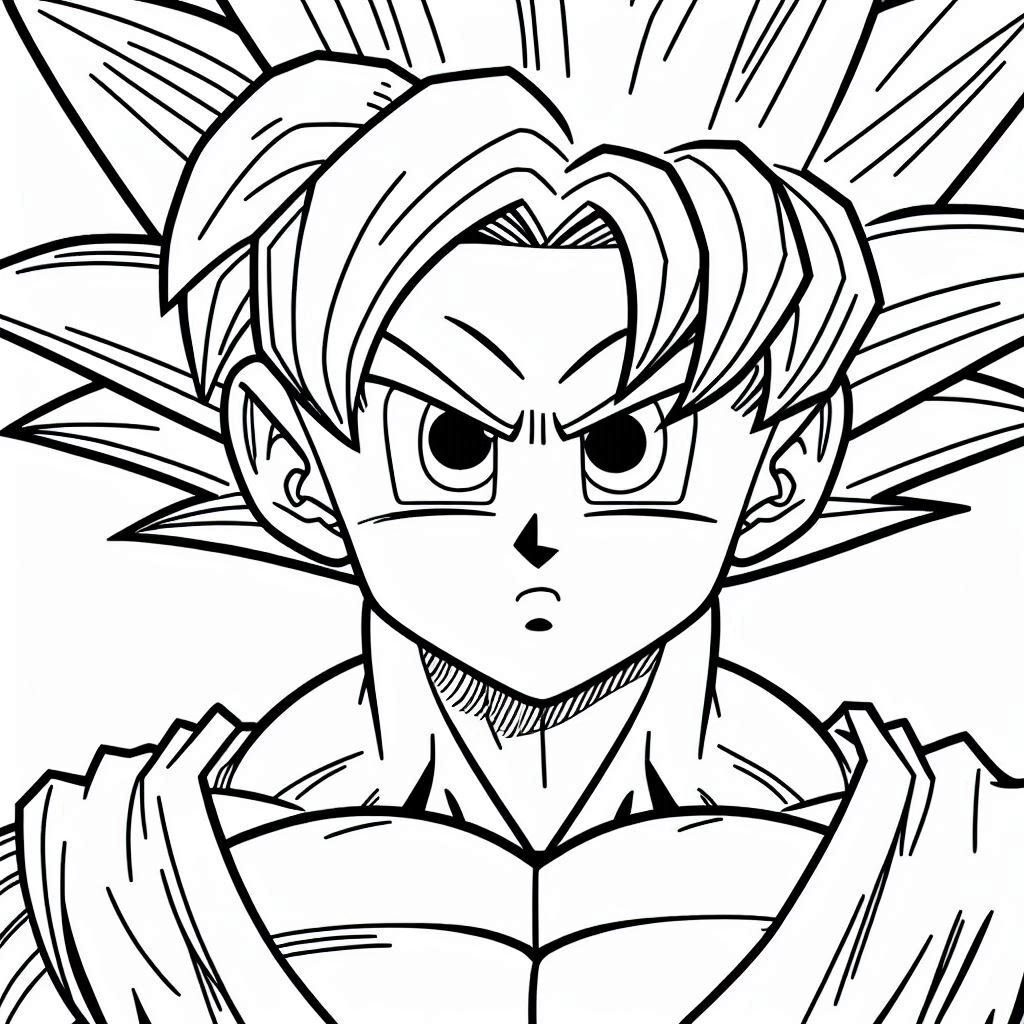 Dibujos para colorear e imprimir Goku