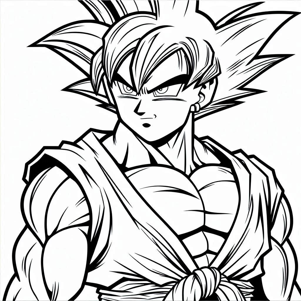 Dibujos para colorear e imprimir Goku