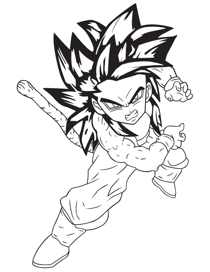 Dibujos para colorear e imprimir Goku