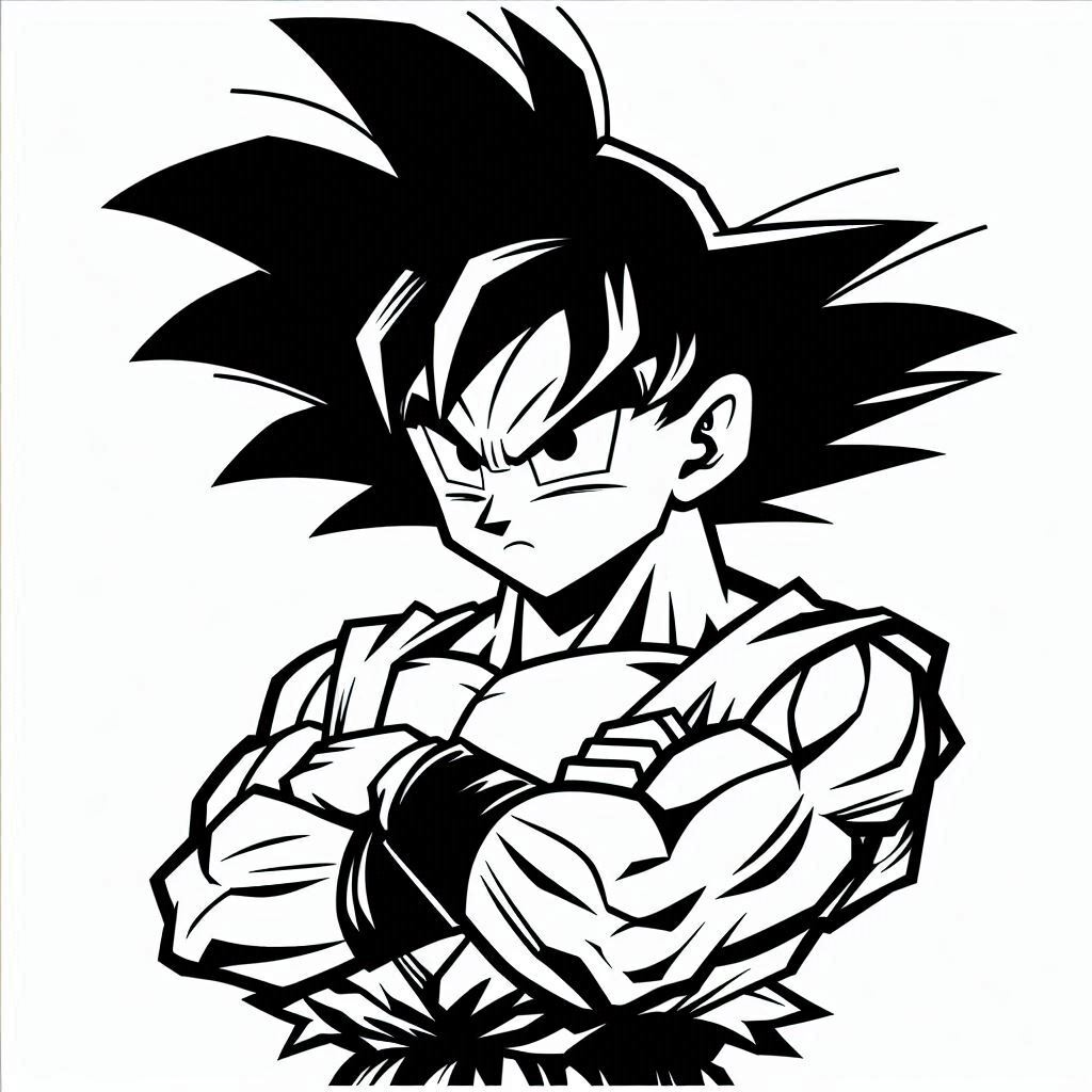 Dibujos para colorear e imprimir Goku