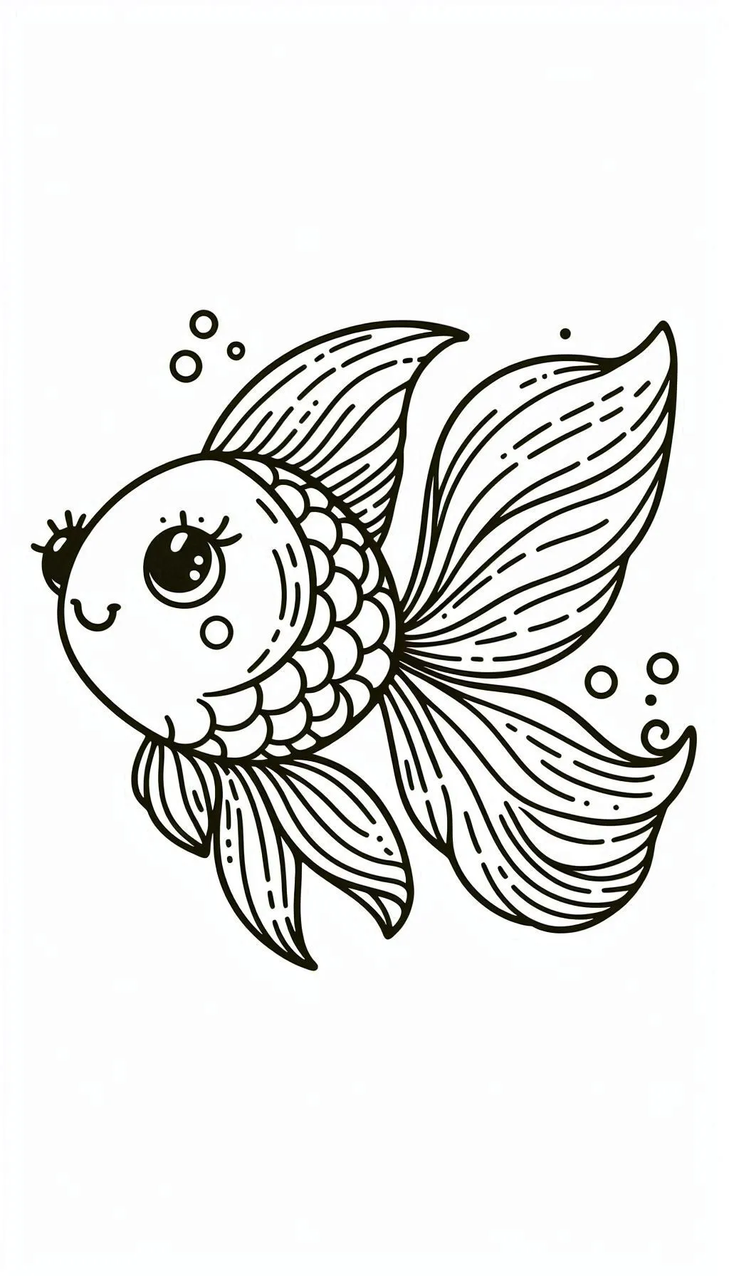 Dibujos para colorear e imprimir Golden Carp