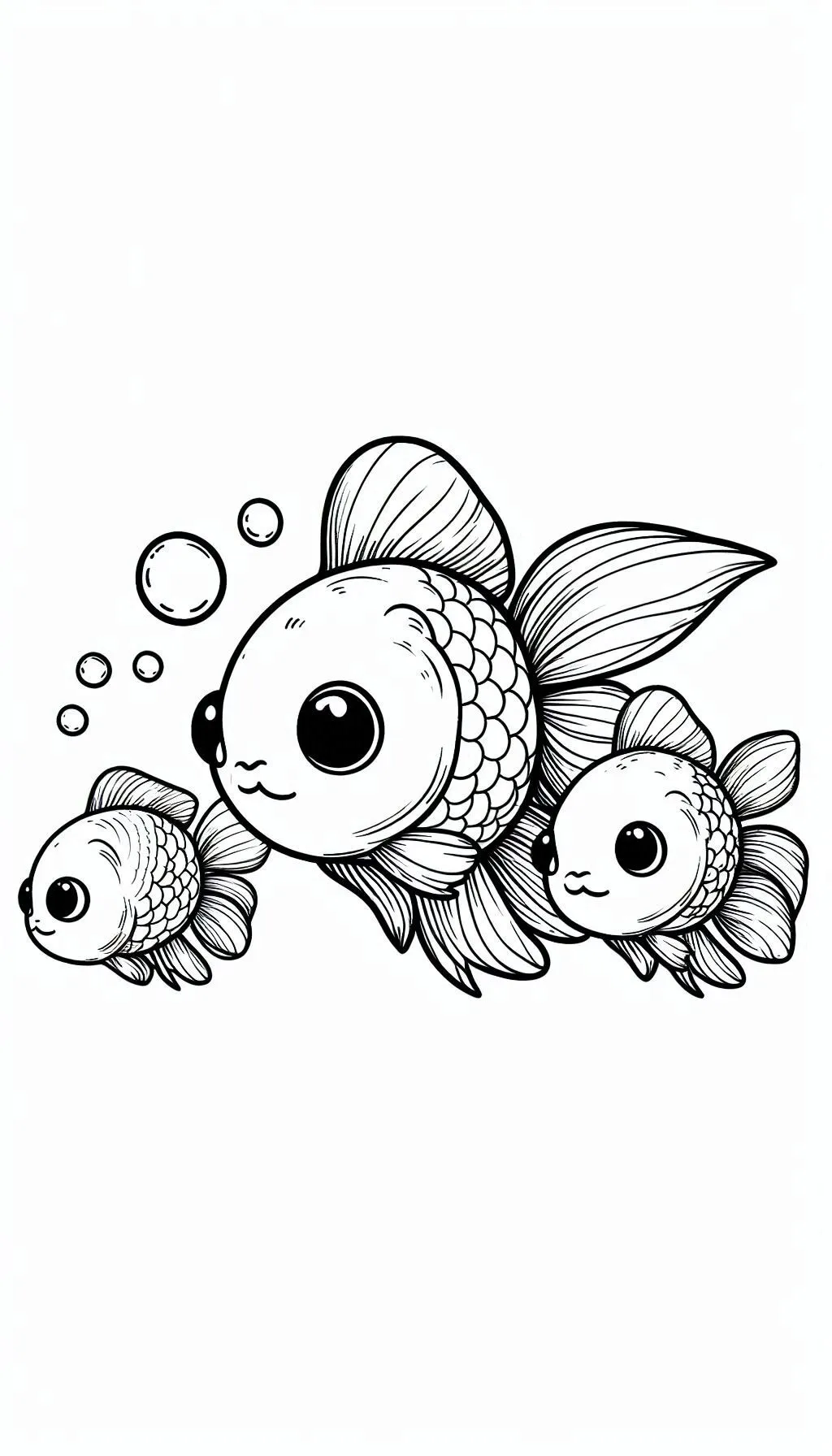 Dibujos para colorear e imprimir Golden Carp