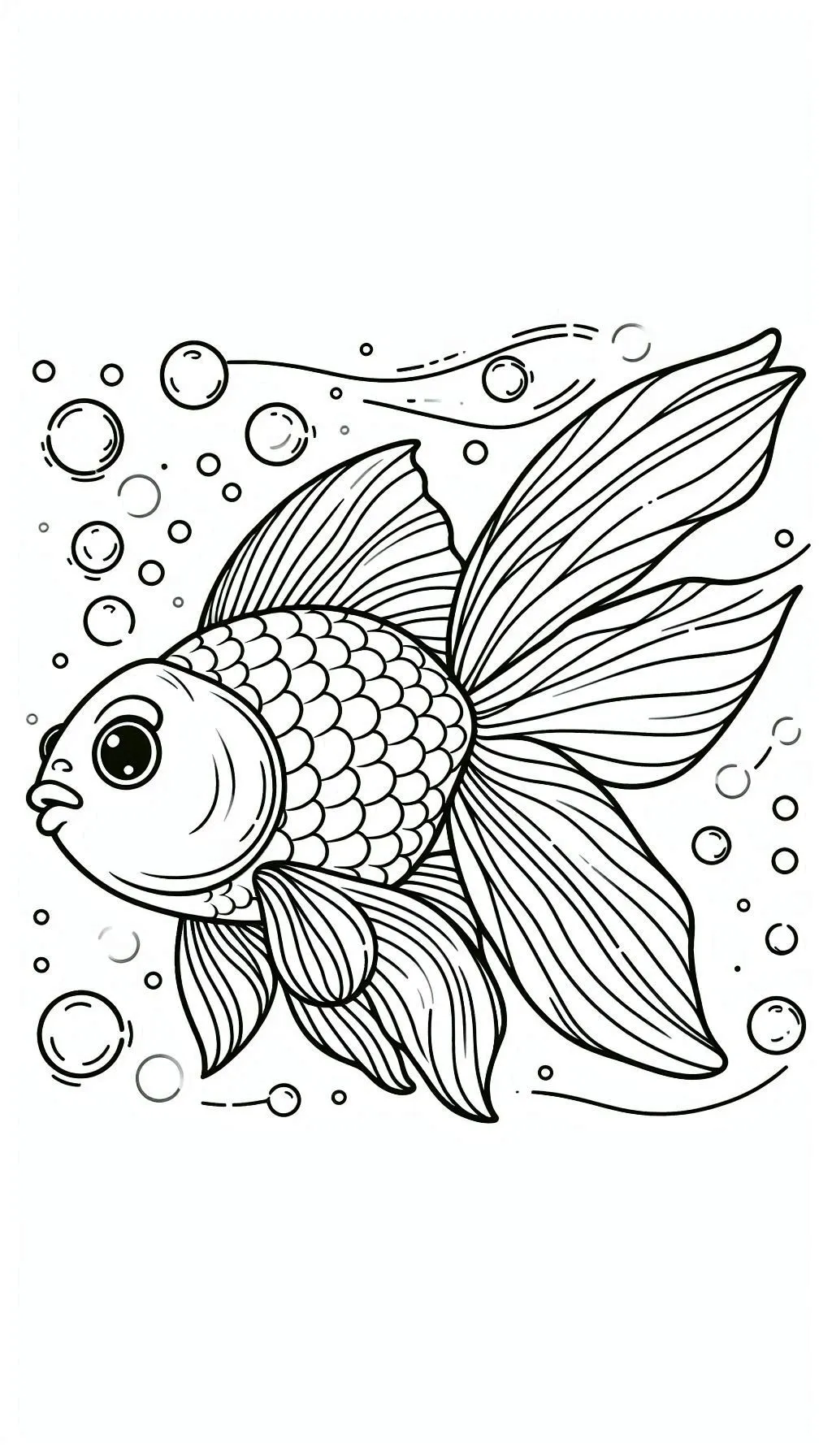 Dibujos para colorear e imprimir Golden Carp