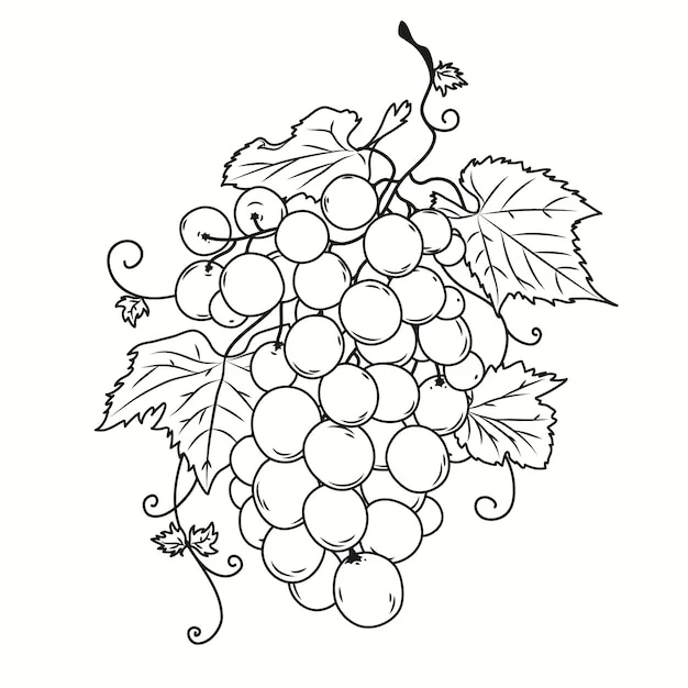 Dibujos para colorear e imprimir Grape