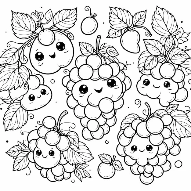 Dibujos para colorear e imprimir Grape