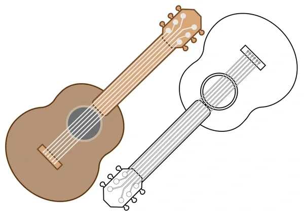 Dibujos para colorear e imprimir Guitar