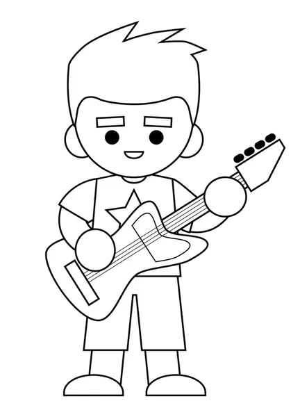 Dibujos para colorear e imprimir Guitar