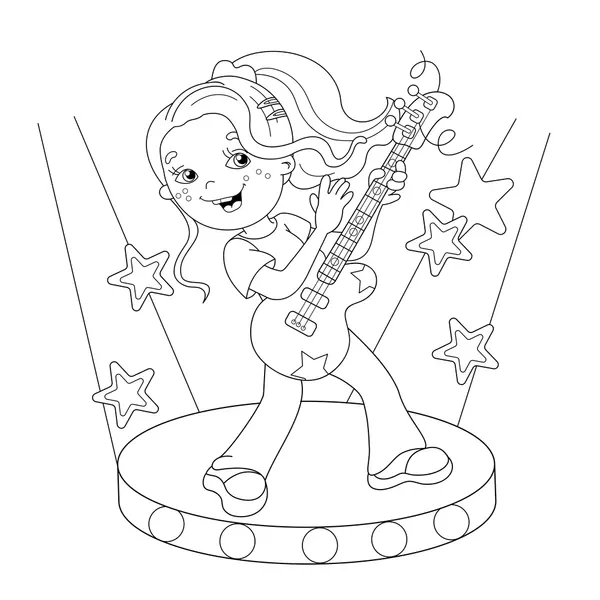 Dibujos para colorear e imprimir Guitar