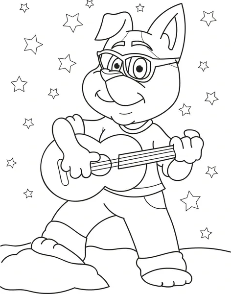 Dibujos para colorear e imprimir Guitar