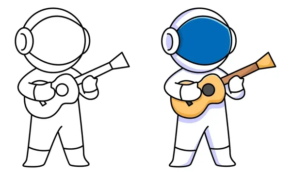 Dibujos para colorear e imprimir Guitar