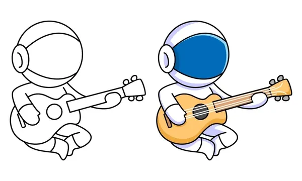 Dibujos para colorear e imprimir Guitar