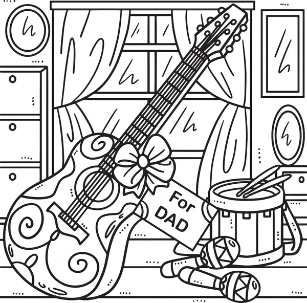 Dibujos para colorear e imprimir Guitar