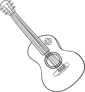 Guitar coloring pages 37