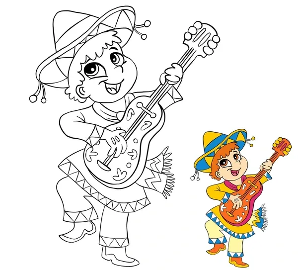 Dibujos para colorear e imprimir Guitar