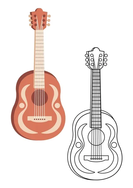 Dibujos para colorear e imprimir Guitar