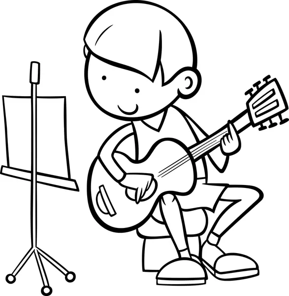 Dibujos para colorear e imprimir Guitar