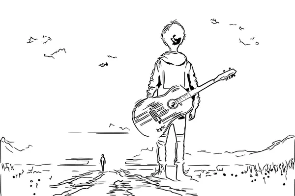 Dibujos para colorear e imprimir Guitar