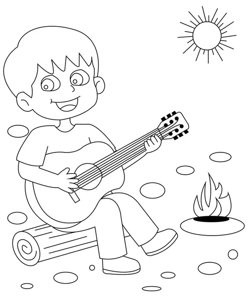 Dibujos para colorear e imprimir Guitar