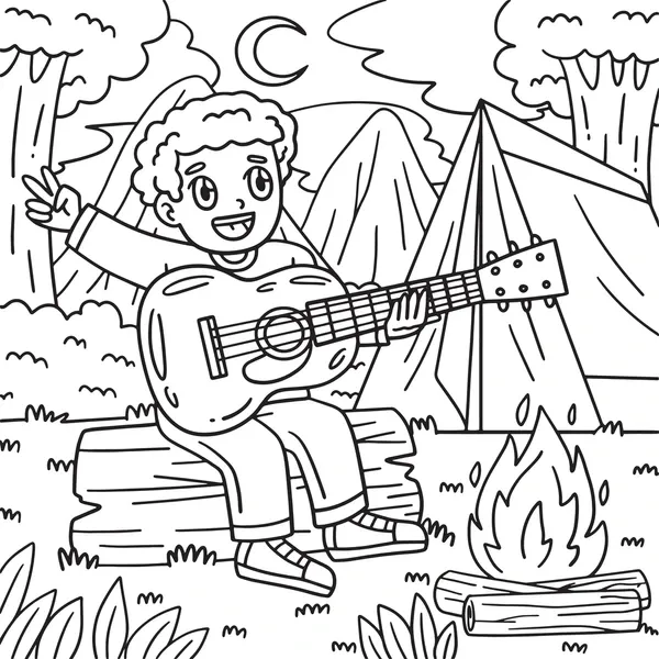 Dibujos para colorear e imprimir Guitar