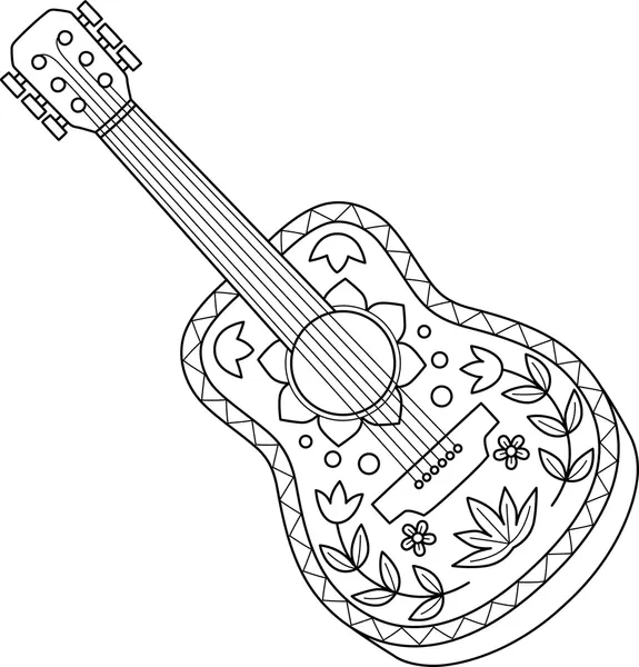 Dibujos para colorear e imprimir Guitar