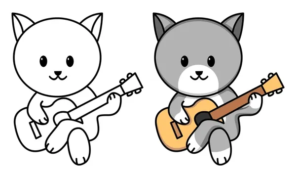 Dibujos para colorear e imprimir Guitar