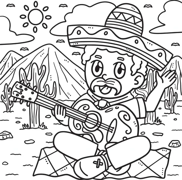 Dibujos para colorear e imprimir Guitar