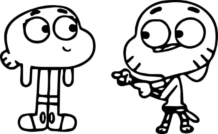 Dibujos para colorear e imprimir Gumball