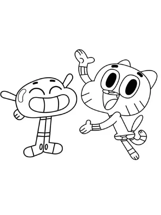 Gumball coloring pages 13