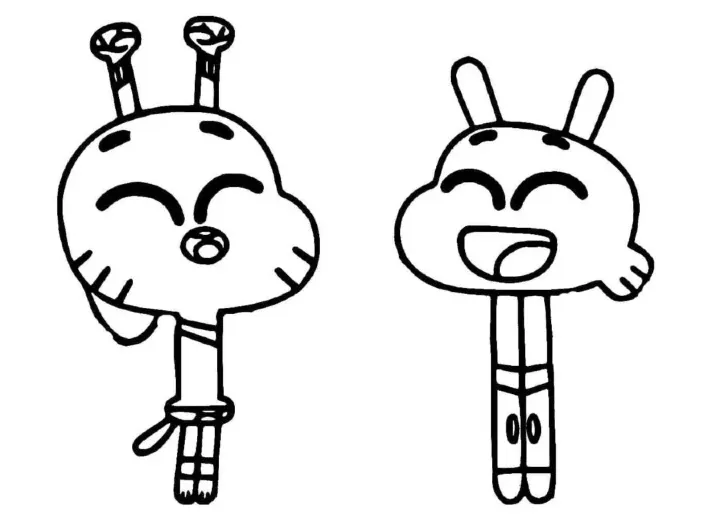 Dibujos para colorear e imprimir Gumball