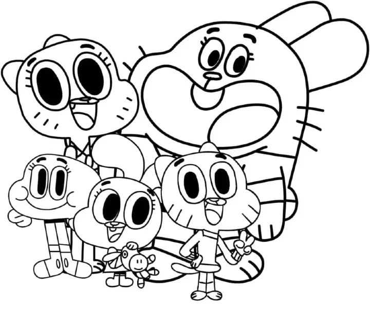 Dibujos para colorear e imprimir Gumball