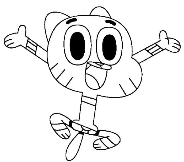 Dibujos para colorear e imprimir Gumball