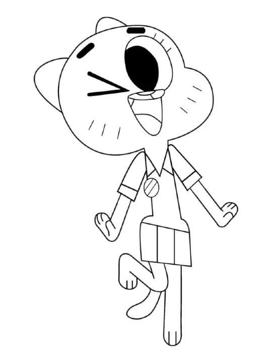 Dibujos para colorear e imprimir Gumball