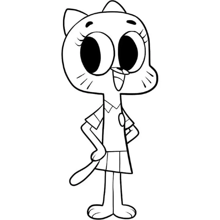 Dibujos para colorear e imprimir Gumball