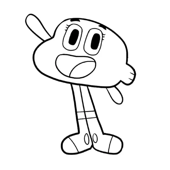 Dibujos para colorear e imprimir Gumball