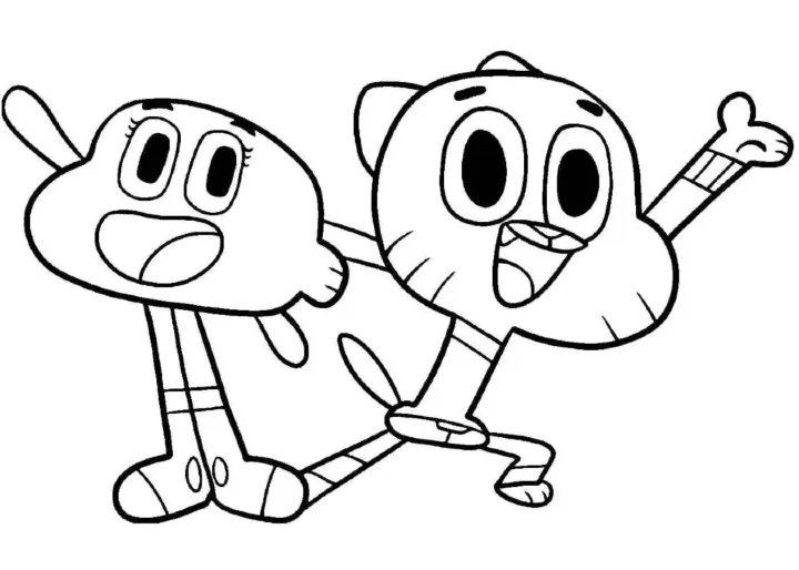 Dibujos para colorear e imprimir Gumball