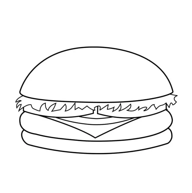 Dibujos para colorear e imprimir Hamburger