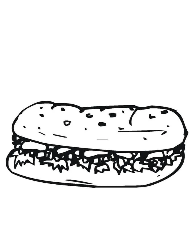 Dibujos para colorear e imprimir Hamburger