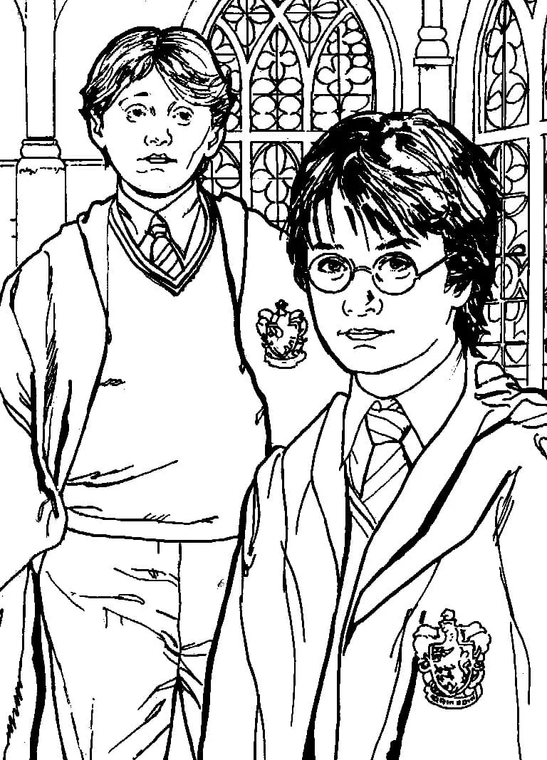 Dibujos para colorear e imprimir Harry Potter