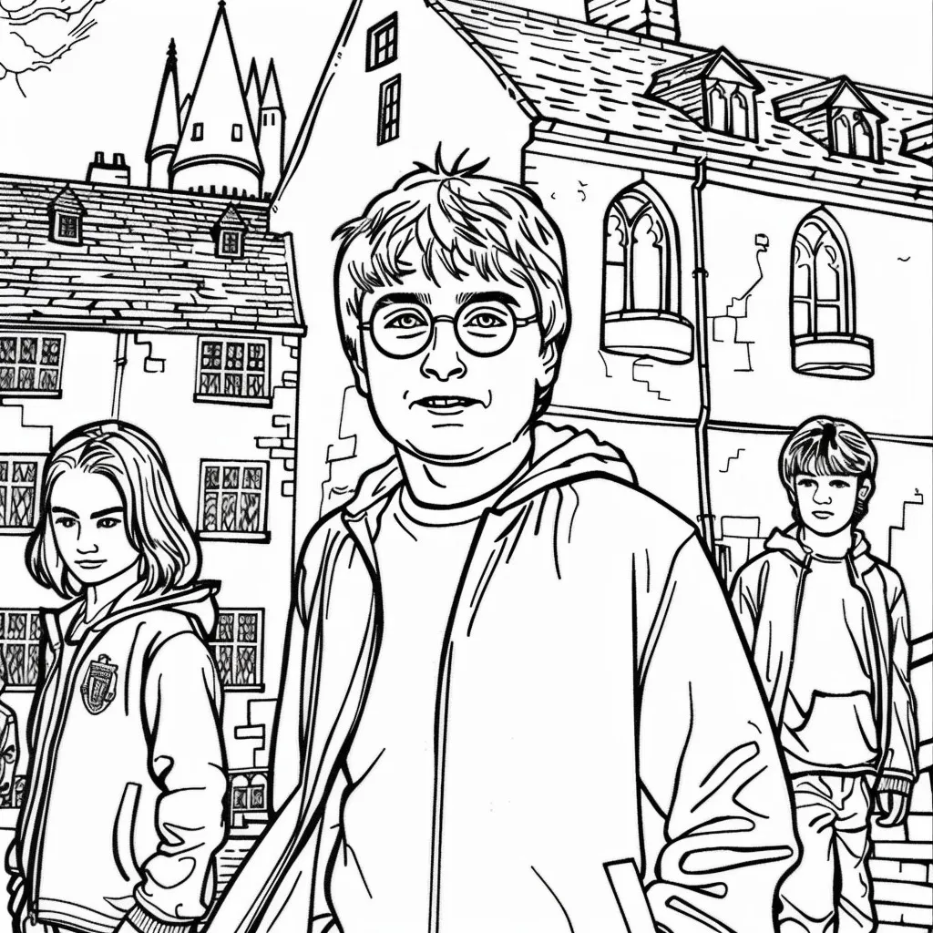 Dibujos para colorear e imprimir Harry Potter