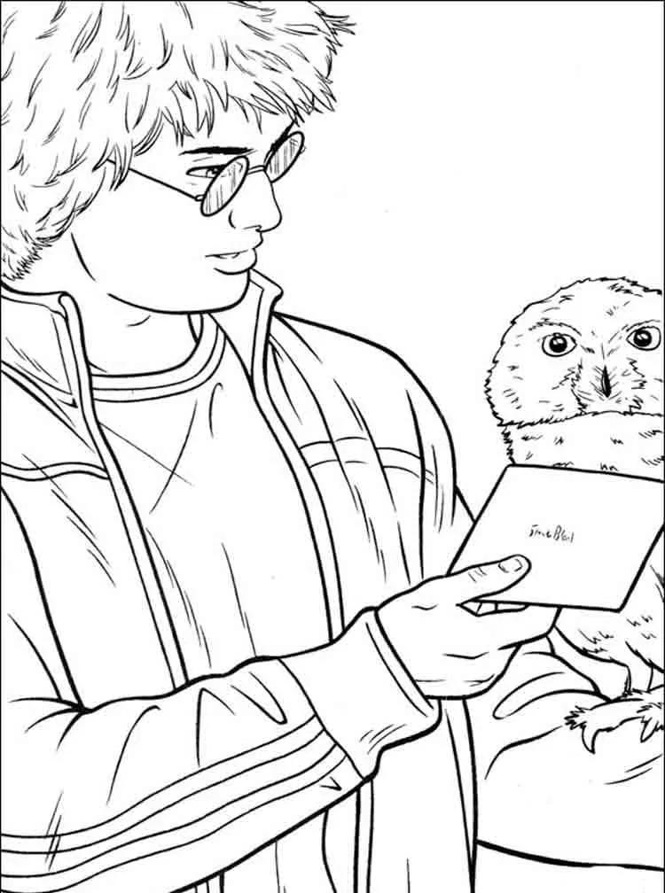 Dibujos para colorear e imprimir Harry Potter