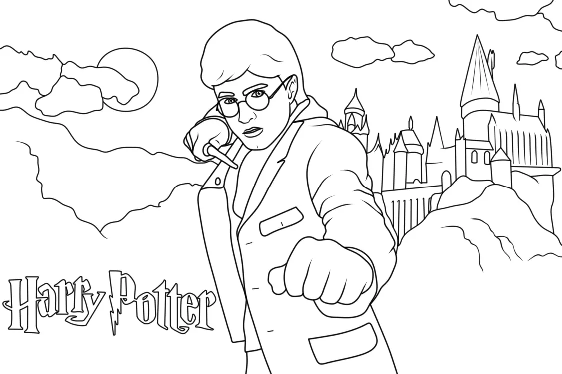 Dibujos para colorear e imprimir Harry Potter