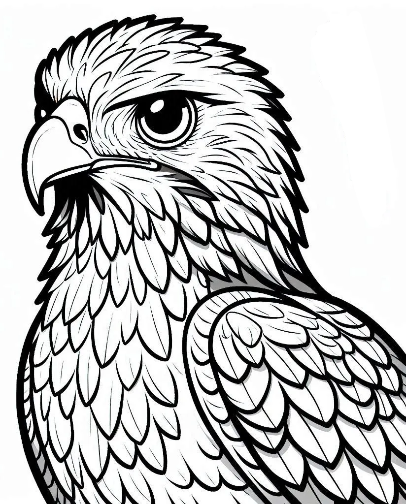 Dibujos para colorear e imprimir Hawk