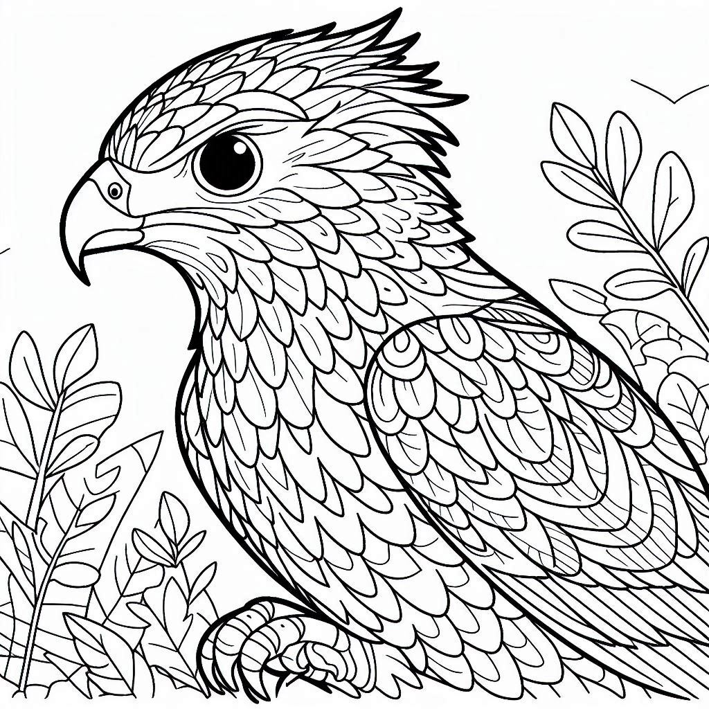 Dibujos para colorear e imprimir Hawk