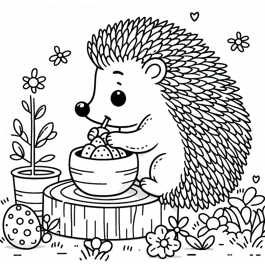 Dibujos para colorear e imprimir Hedgehog